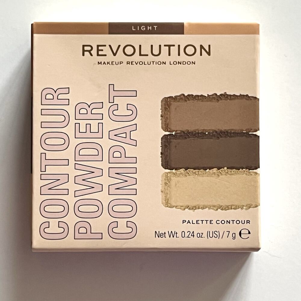 Revolution Contour Bronzer Highlighter Powder Compact Palette Shade Light